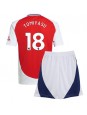 Arsenal Takehiro Tomiyasu #18 Domácí dres pro děti 2024-25 Krátký Rukáv (+ trenýrky)